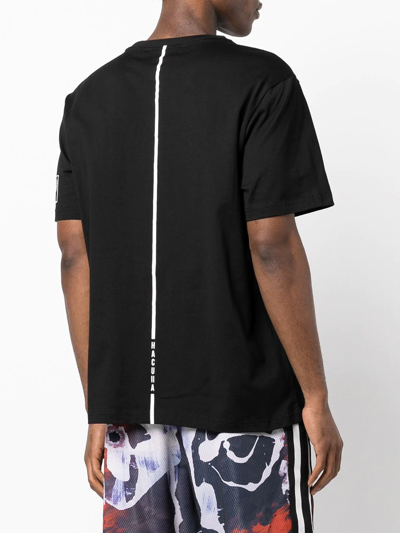 Shop Haculla Bulls Eye Stretch-cotton T-shirt In Black