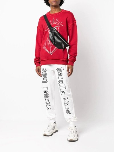 Haculla Logo-print Jumper In Red