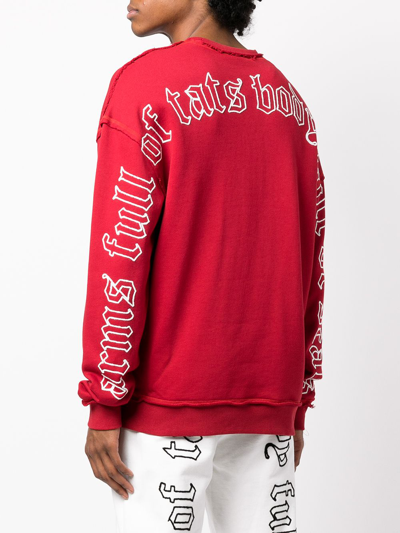 Shop Haculla Logo-print Jumper In Red