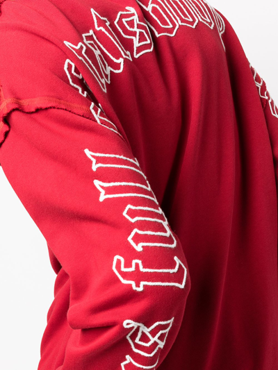 Shop Haculla Logo-print Jumper In Red