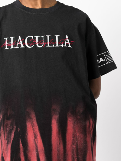 Shop Haculla Logo-print T-shirt In Black