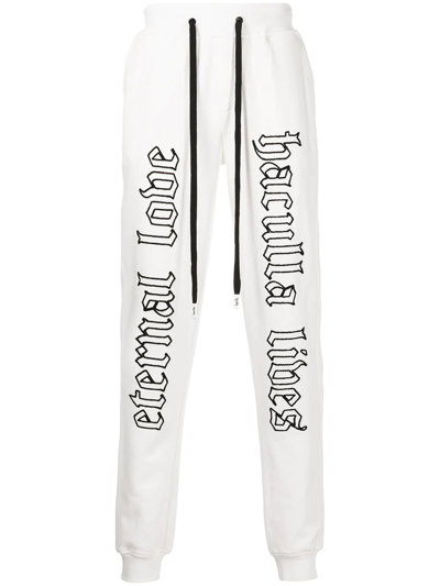 Shop Haculla Logo-print Track Pants In White
