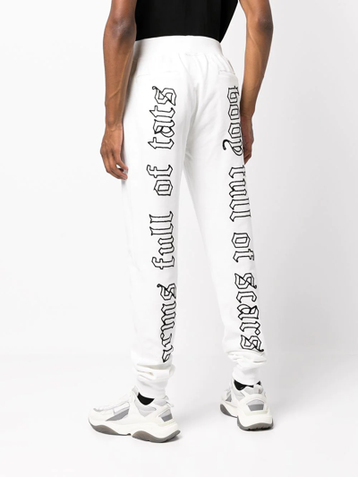 Shop Haculla Logo-print Track Pants In White