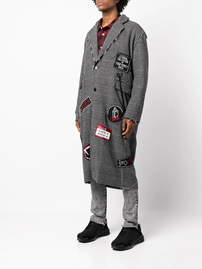 Shop Haculla Eternal Salvation Trench Coat In Grey