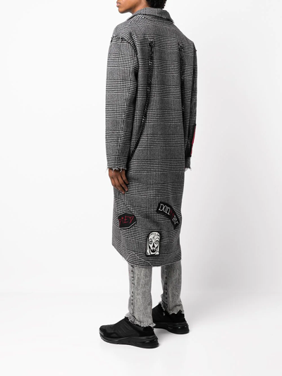 Haculla Eternal Salvation Trench Coat In Grey