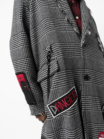 Haculla Eternal Salvation Trench Coat In Grey