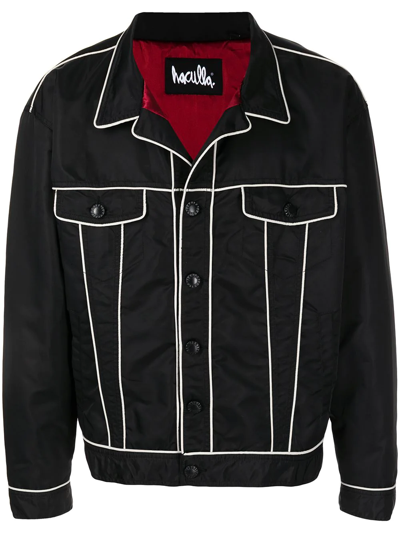 Shop Haculla Psychic Contrast-trimmed Jacket In Black