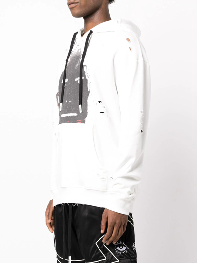 Shop Haculla Blowing Up Growing Up Cotton Hoodie In White