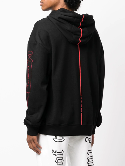 Shop Haculla Arms Full Of Tats Hoodie In Black