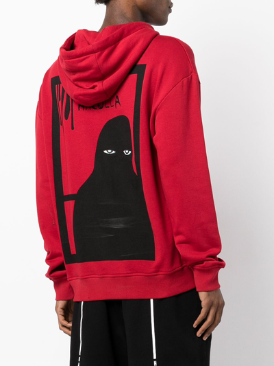 Haculla Don't Grow Up Fast Text-print Cotton-jersey Hoody In Red