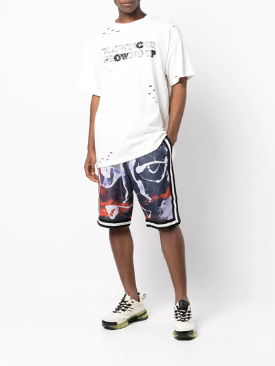 Haculla Blowing Up Graphic-print Cotton-jersey T-shirt In White