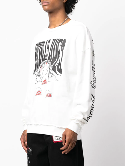 Shop Haculla Logo-print Jumper In White