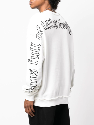 Shop Haculla Logo-print Jumper In White