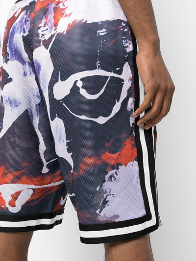 Shop Haculla Painted Basketball Track Shorts In Multicolour