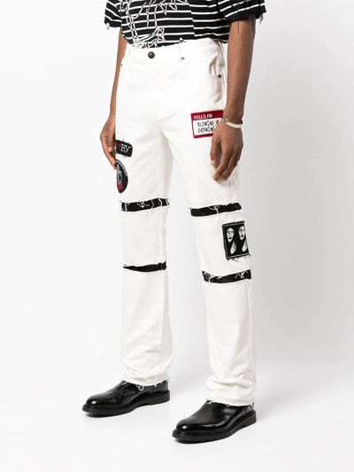 Haculla Eternal Salvation Straight-leg Jeans In White
