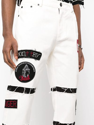 Haculla Eternal Salvation Straight-leg Jeans In White