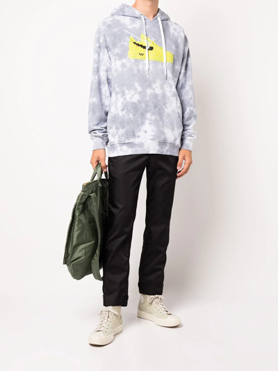 Shop Mostly Heard Rarely Seen 8-bit Volt Tie-dye Pullover Hoodie In Grey