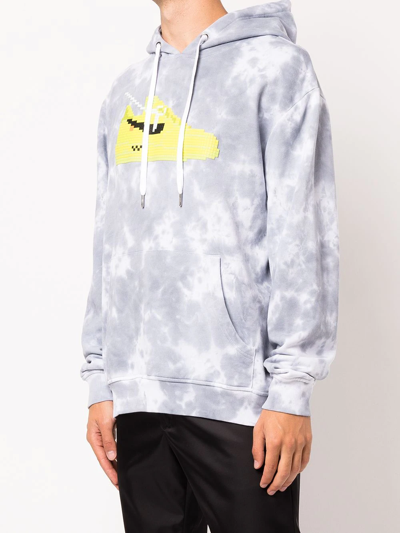 Shop Mostly Heard Rarely Seen 8-bit Volt Tie-dye Pullover Hoodie In Grey