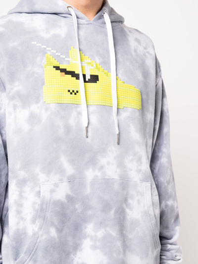 Shop Mostly Heard Rarely Seen 8-bit Volt Tie-dye Pullover Hoodie In Grey