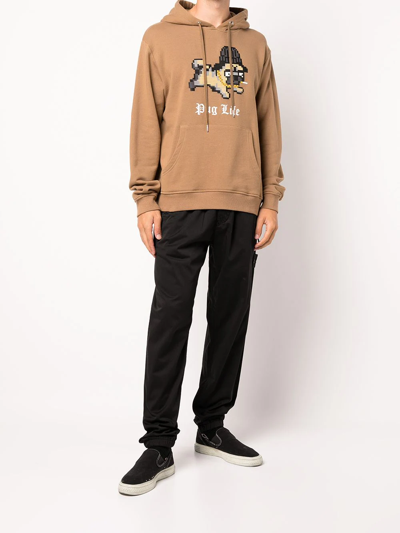 Mostly Heard Rarely Seen 8-bit Pug Life Pullover Hoodie In Brown