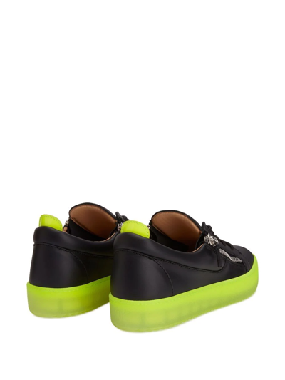 Giuseppe Zanotti Low-top Sneakers May Lond. Calfskin In Black