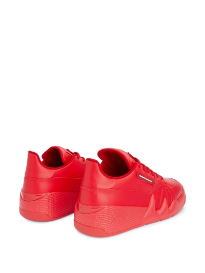 Shop Giuseppe Zanotti Talon Low-top Sneakers In Red
