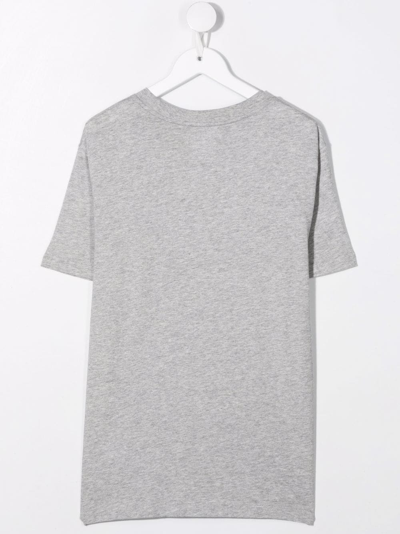 Shop Ralph Lauren Polo Bear Print T-shirt In Grey