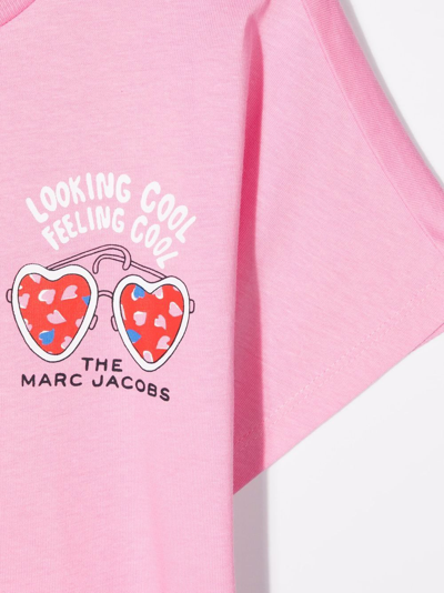 Shop The Marc Jacobs Logo-print Shirt Dress In Pink