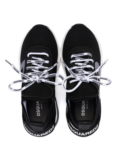 Shop Dsquared2 Side-logo Low-top Sneakers In Black