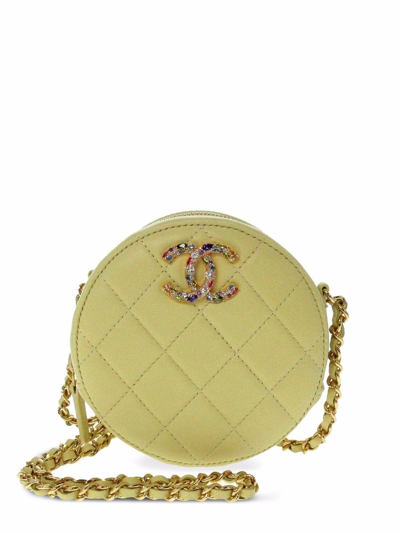 Pre-owned Round As Earth Mini Bag In Yellow