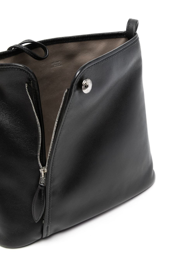 Pre-owned Hermes 1998  Gazel Shoulder Bag In Black