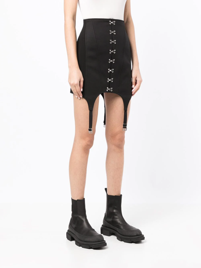 Shop Dion Lee Corset Mini Skirt In Black
