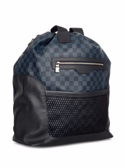 LOUIS VUITTON Matchpoint Backpack Blue Leather ref.303205 - Joli
