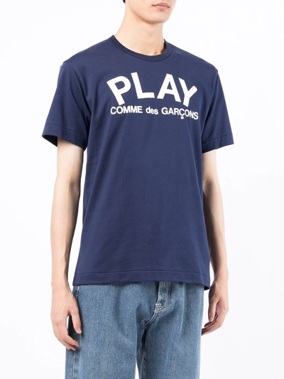 Comme Des Garçons Play Camiseta - Play In Blue