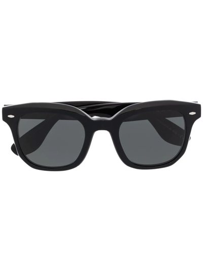 Shop Oliver Peoples X Brunello Cucinelli Filu Square-frame Sunglasses In Black