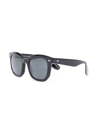 Shop Oliver Peoples X Brunello Cucinelli Filu Square-frame Sunglasses In Black