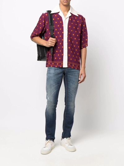 Dondup Dark-wash Slim-fit Jeans In Blue