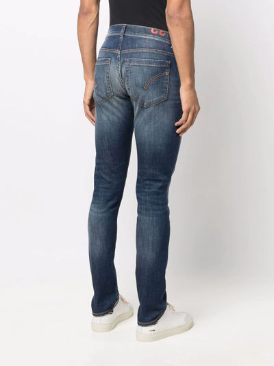 Dondup Dark-wash Slim-fit Jeans In Blue