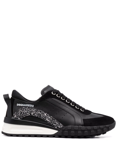 Shop Dsquared2 Legend Lace-up Sneakers In Black