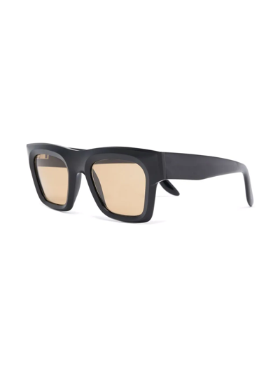 Lapima Martin Square-frame Sunglasses In Black
