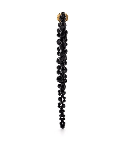 Shop Simone Rocha Crystal Drip Earrings In Black