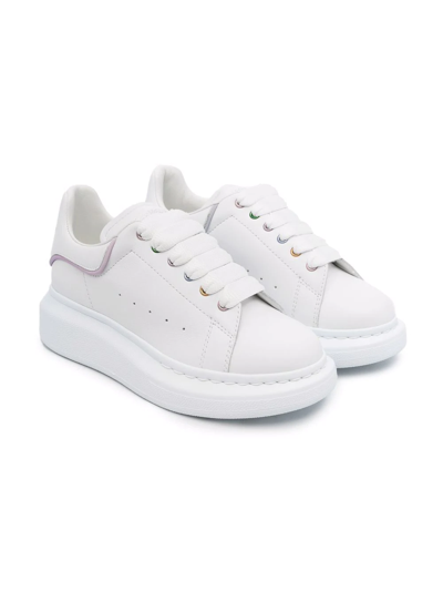 Shop Alexander Mcqueen Classic Low-top Sneakers In White