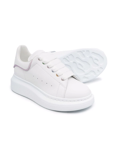 Shop Alexander Mcqueen Classic Low-top Sneakers In White