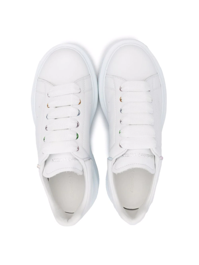 Shop Alexander Mcqueen Classic Low-top Sneakers In White