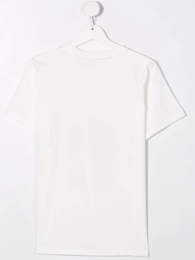 Shop Stella Mccartney Teen Logo-print T-shirt In White