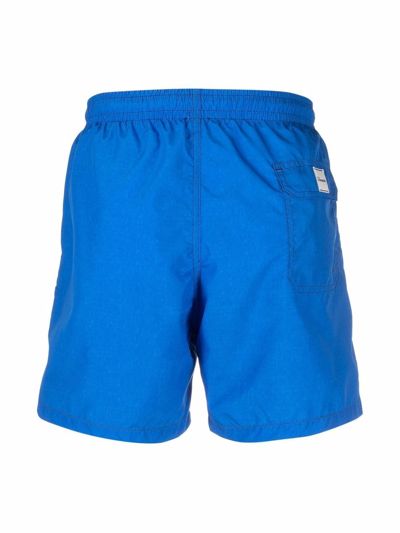 Drumohr Man Swim Trunks Azure Size Xl Polyester In Blue