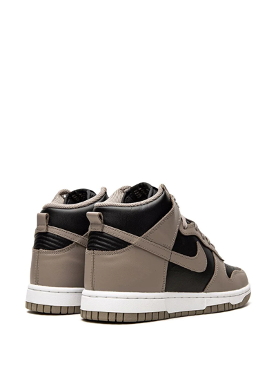 Shop Nike Dunk High "moon Fossil" Sneakers In Black