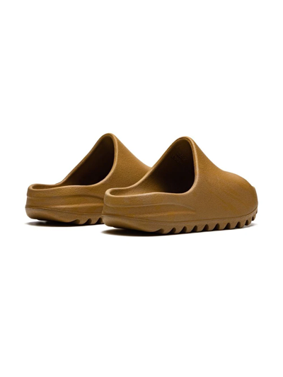 Shop Adidas Originals Yeezy "ochre" Slides In Neutrals