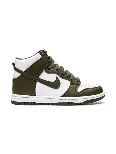 Nike Dunk High "cargo Khaki" Sneakers In White