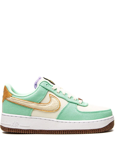 Nike Air Force 1 07 Lx Sneakers In Green Leather In Green